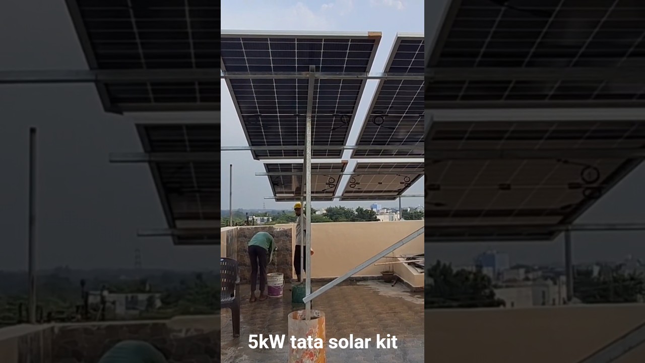 5kW TATA solar kit installation