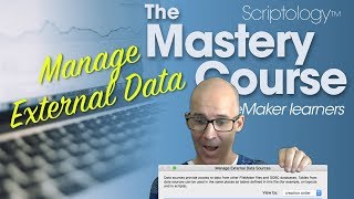 Lesson #8: The environment - Manage External Data Sources - Scriptology Mastery Course for FileMaker