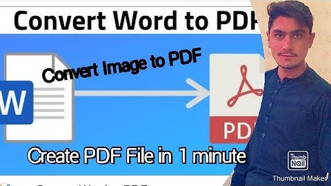 How to Convert Word ,Excel or PowerPoint Documents Files to PDF for free ? PDF file kaise ban aye.
