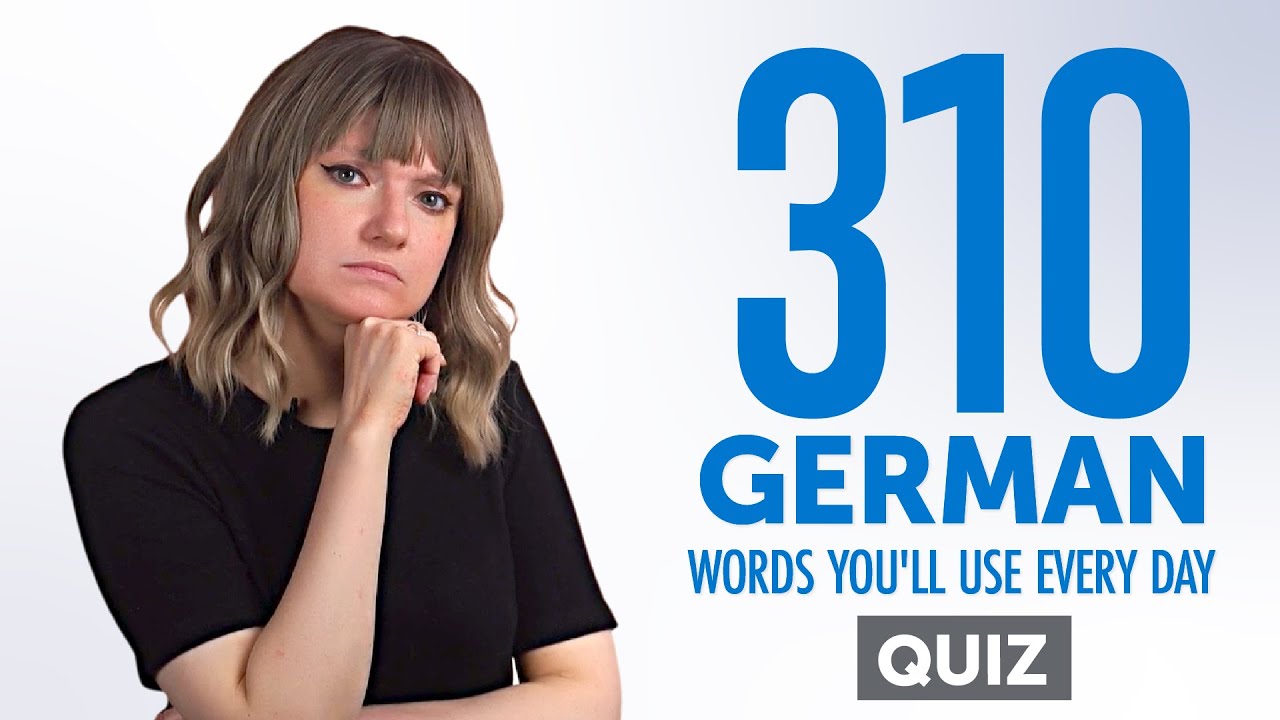Quiz | 310 German Words You'll Use Every Day - Basic Vocabulary #71 ...