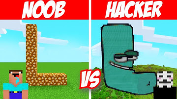 NOOB vs HACKER: I Cheated In a Alphabet Lore Build Challenge! (Letter L)