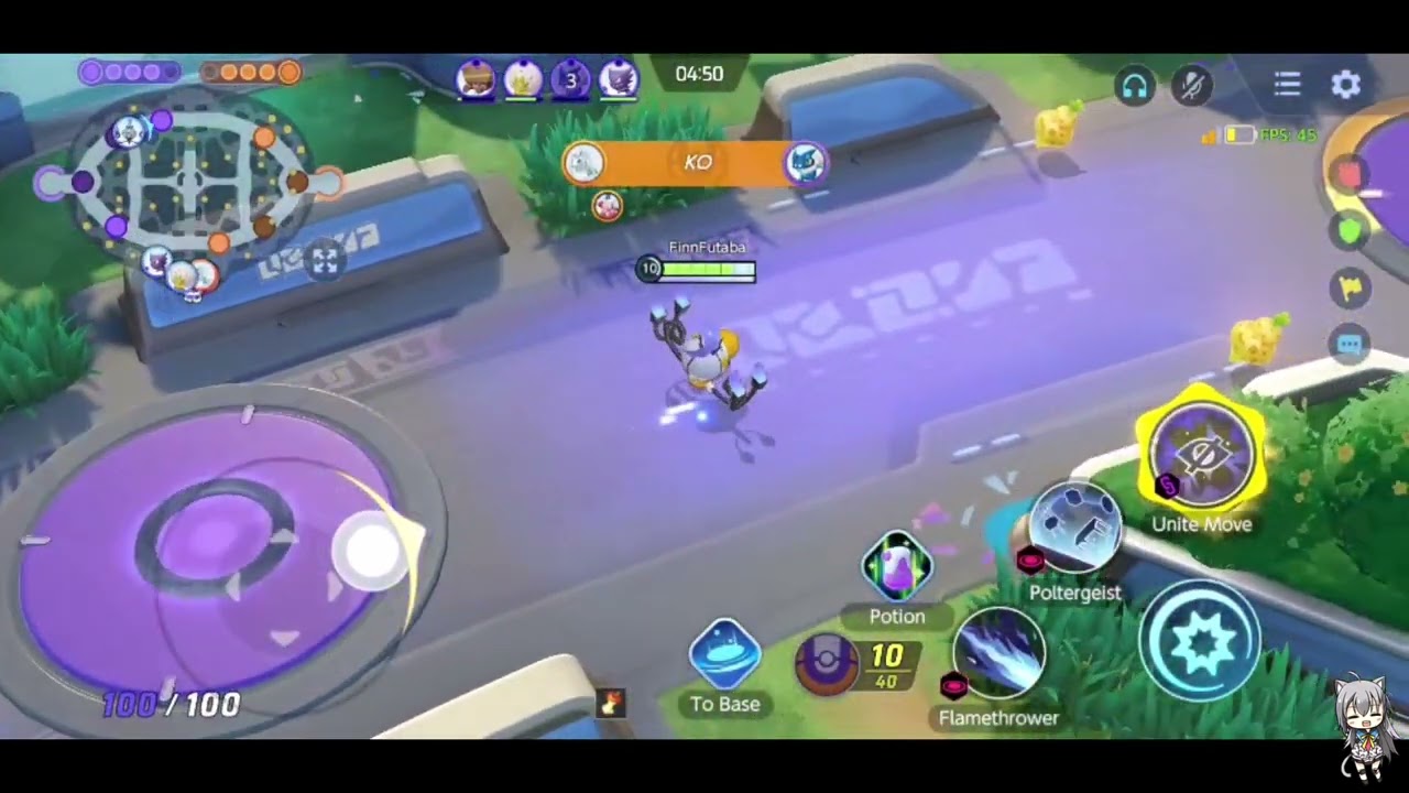 Play Pokemon Unite use Chandelure