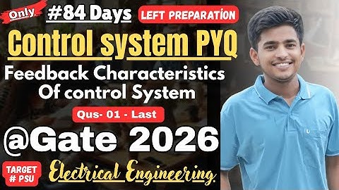 Control System PYQs Gate Electrical Engineering |Gate PYQs Control System #controlsystems #gatepyq 