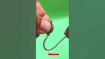 Skills for DIY improvement of fishing hooks 🎣🧵💡