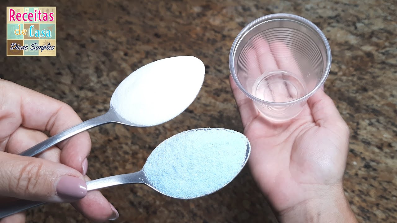 SÓ 1 COLHER DE BICARBONATO, SABÃO EM PÓ E UM POUCO DE ÁGUA SANITÁRIA ...