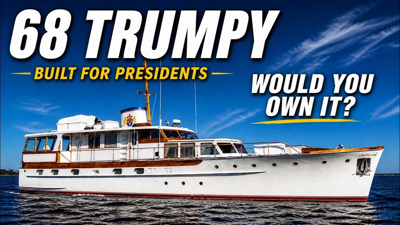⁣The Luxury Standard of Yachts Before Modern Boats Existed | 68 TRUMPY |  Full Tour