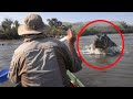 Hippo Charges Safari Boat in Shocking River Attack | Tourists Flee in Panic