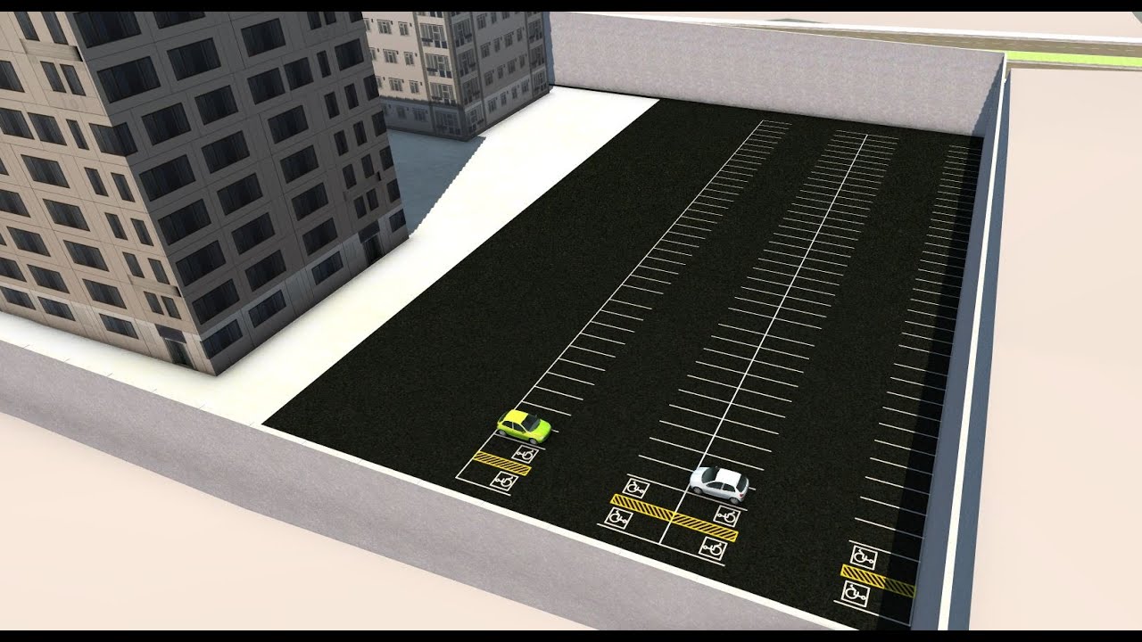 Vaga de estacionamento para carros pequenos 3D model - Baixar Arquitectura  no