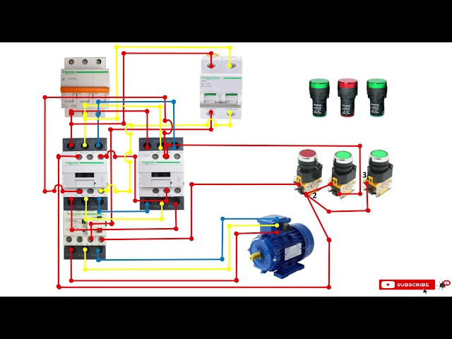 FORWARD/REVERSE MOTOR CONTROL CIRCUIT WITH ELECTRICAL INTER-LOCK FOR THREE PHASE MOTOR (ppt) class=