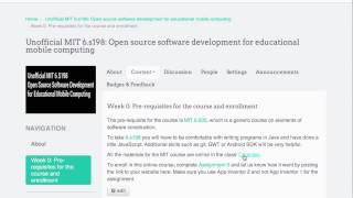 Intro Study Group Unofficial MIT 6.s198: Open source development for educational mobile computing