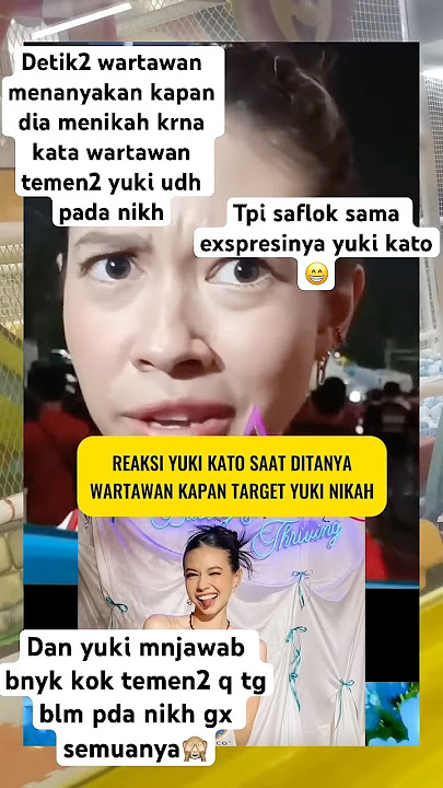 Wartawan tnya yuki nikh tpi saflok sama jawabanya #yukikato #yuki #aurelhermansyah #nagita