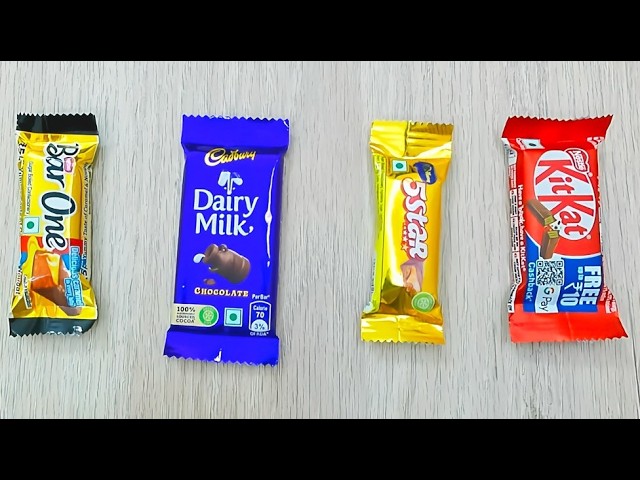 DairyMilk Chocolate Vs 5star Chocolate Vs KitKat Chocolate Vs Bar One Chocolate | Satisfying ASMR