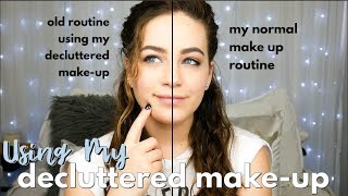 MY DECLUTTERED MAKE-UP ROUTINE || My Full Make-Up Routine || Decluttering My Make-Up Bag