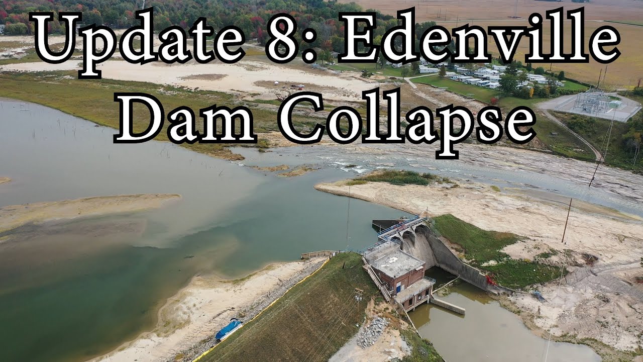 Update 8: Edenville Dam Collapse Wixom Lake Flood 2020 - Aerial - YouTube