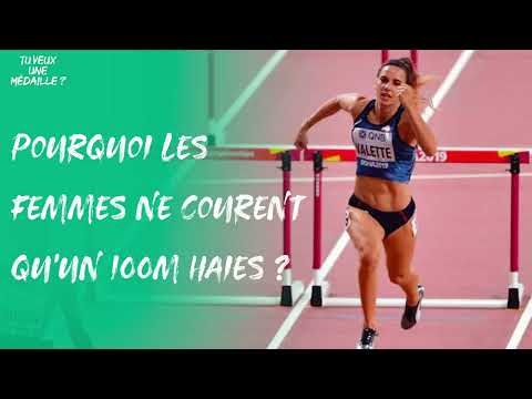 Pourquoi les femmes ne courent que 100m haies, et non 110 comme les hommes ?