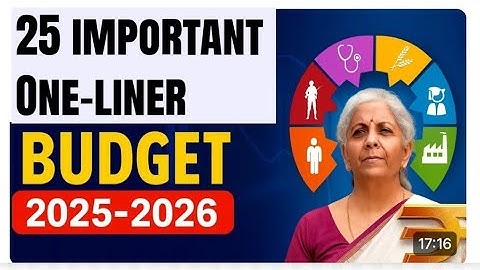 Union budget 2025-26 | 25 points for various exams |