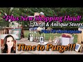 Purging the House! Moving? Awesome Shopping Haul from Thrift and Antique Stores and More!