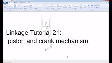 Linkage Tutorial 21| piston and crank mechanism | mô phỏng cơ chế máy | vui ven toan