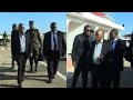 RAIS MAGUFULI ALIVYOWASILI AIRPORT MTWARA SAFARI YA KUMZIKA HAYATI MKAPA