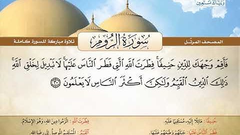 المصحف المرتل | سورة الروم | القارئ الشيخ محمد صديق المنشاوي رحمه الله