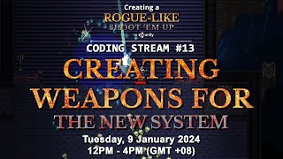 Coding Stream #13 — Creating a Rogue-like Shoot 'em Up (like Vampire Survivors) in Unity