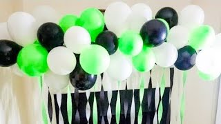 DIY: Ballon Arch Fireplace Decor || Balloon Arrangement ||Under $10