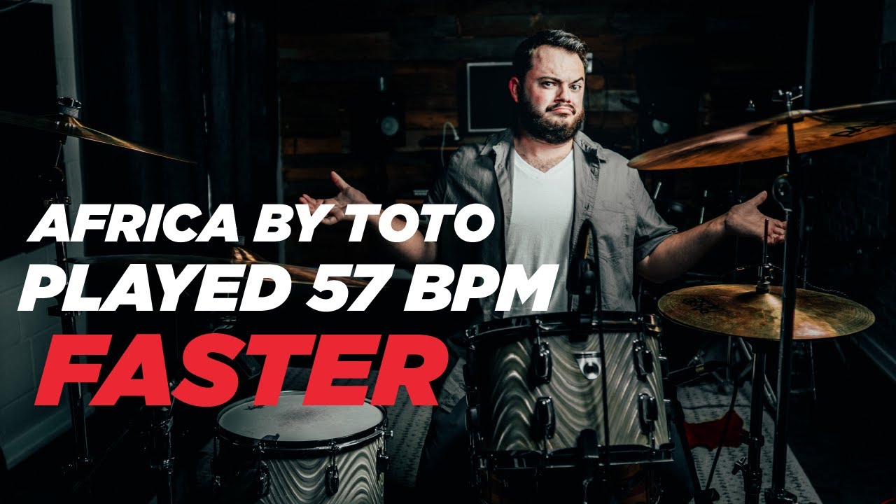 Africa by TOTO except it's 57 bpm faster (Drum Cover)
