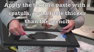 Cottage Paint- Texture Paste Stencil