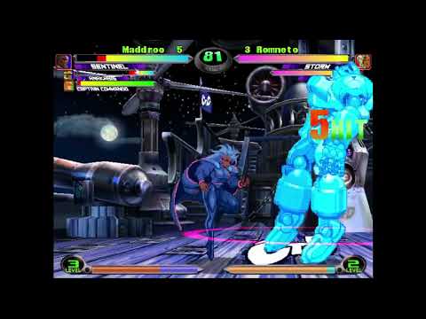 MvC2: Maddroo - Superb Double Block vs Storm 2004 LA 2x Crossup .:11.11.25:.