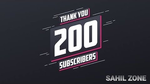 200 SUBSCRIBERS SPECIAL. INTRO.