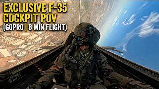 Exclusive! F 35 Cockpit GoPro Camera  8 Minutes Flight POV