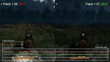 The Witcher 3: Xbox One Patch 1.07 vs 1.05 Frame-Rate Test