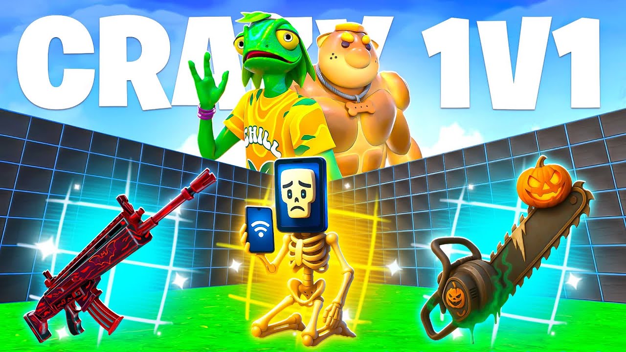 FORTNITE - CRAZY 1v1 FFA ALL GUNS & RIDES CREATIVE MAP FIND NEW NEW SECRET LOCATION POT HOTSPOT