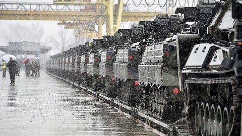 Į Lietuvą atgabenta įspūdinga Vokietijos kariuomenės technika