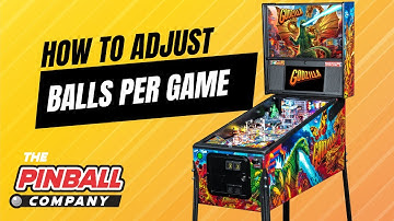 Pinball 101 #14 - How To Adjust "Balls Per Game" On A Stern Pinball Machine