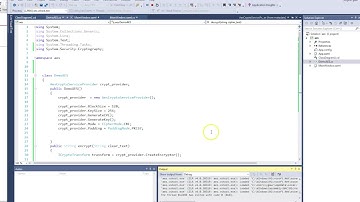 C# AES encryption usage in 6 min