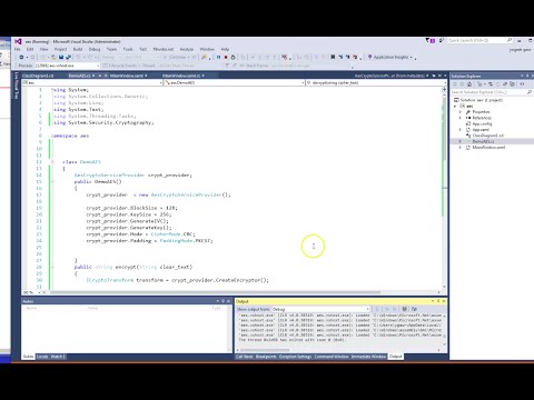 C# AES encryption usage in 6 min