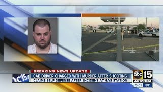 Cab driver charged with murder after shooting