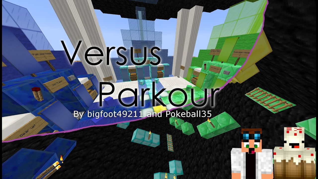 MINECRAFT Parkour Map # 01 - Versus Parkour! «» Let's Play Minecraft ...