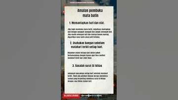 Amalan pembuka mata batin #shorts