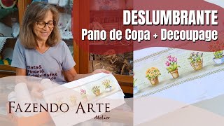 New Fabric Decoupage Tutorial You'll Love! (Decorated Dish Towel) #DIY EP - 178 screenshot 4