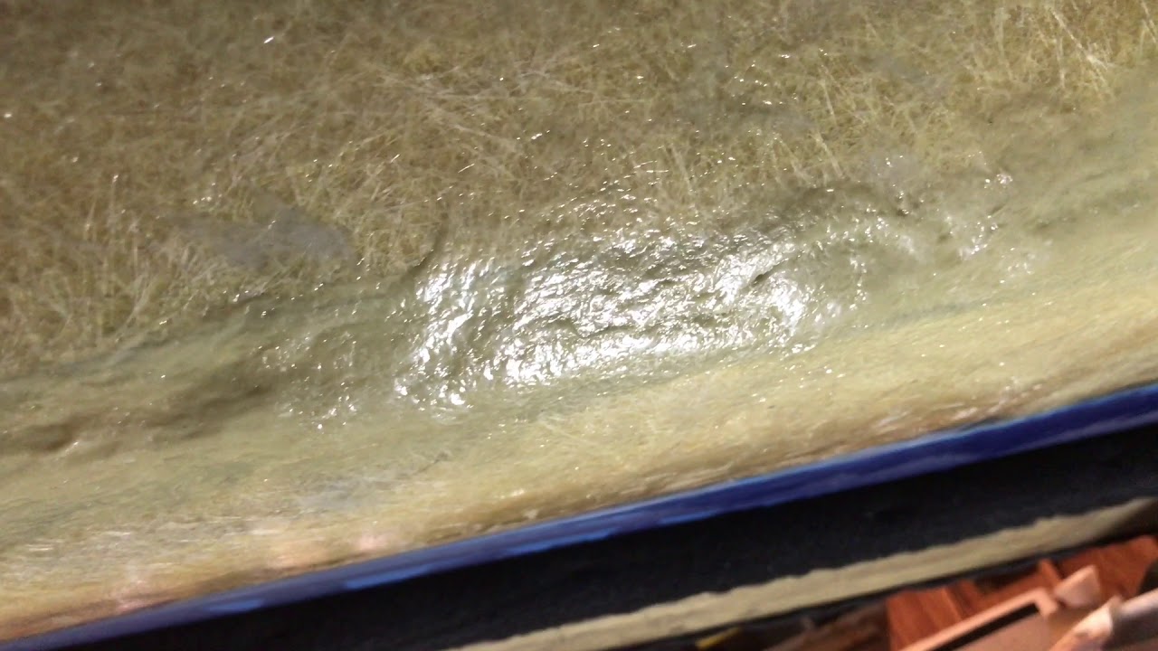 Fiberglass boat hull repair 9 YouTube