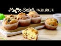 MUFFIN SALATI FUNGHI E PANCETTA Ricetta Facile - Buon'Idea #shorts