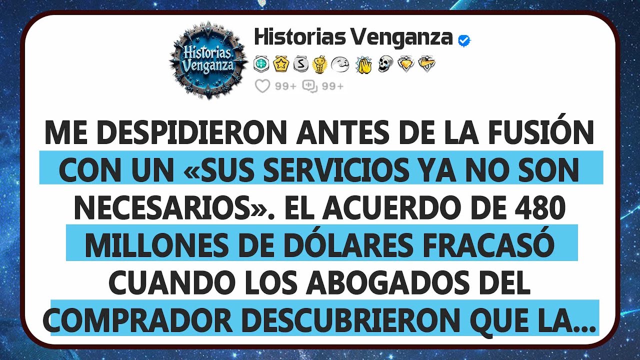 Me Despidieron Antes De Una Fusión De 480m. Mi Patente Acabó Con La Carrera De Mi Ceo.