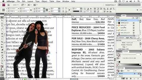 Adope Flash Tutorial CS4 Working with Photoshop Files in InDesign
