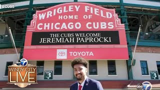 Meet the Chicago Cubs' history-making new PA announcer Jeremiah Paprocki!