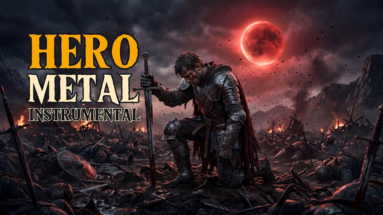 HERO METAL No.II (Instrumental) 🎸🎵 HEROES OF THE BATTLEFIELD  - Motivating/ Feel Epic