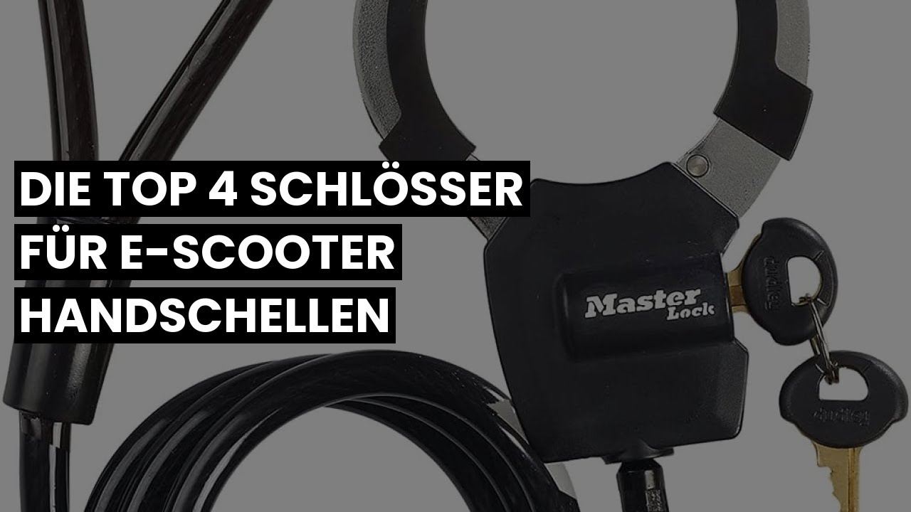 HANDSCHELLEN SCHLOSS FÜR E-SCOOTER】Die Top 4 Schlösser für E-Scooter  Handschellen 1️⃣ 