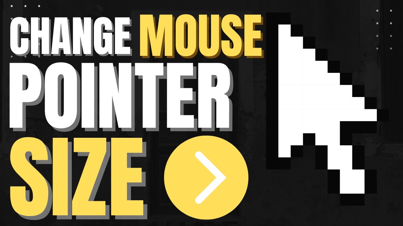 How To Change Mouse Pointer Size And Color On Your PC 2026 - YouTube