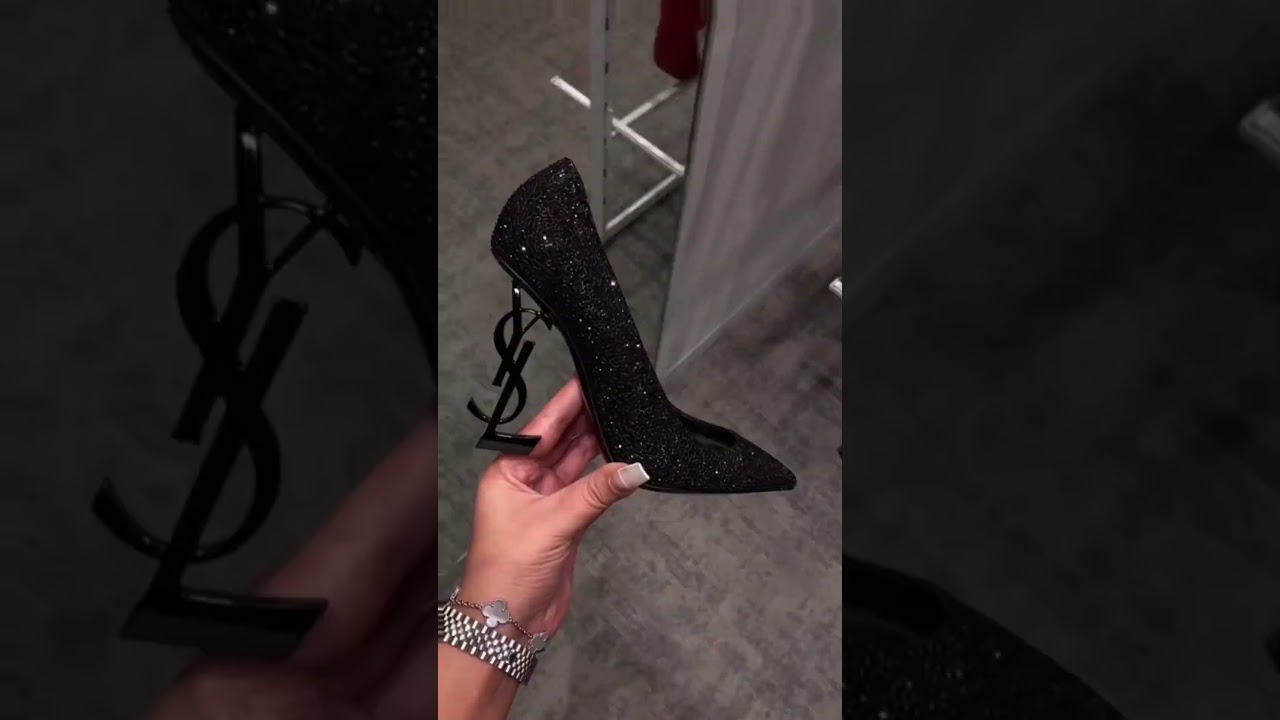YSL heels and  Louboutins heels 